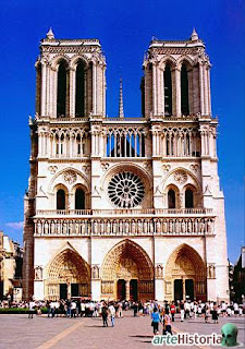 Historia del Arte: Comentario a la Fachada de Notrê Dame, París.